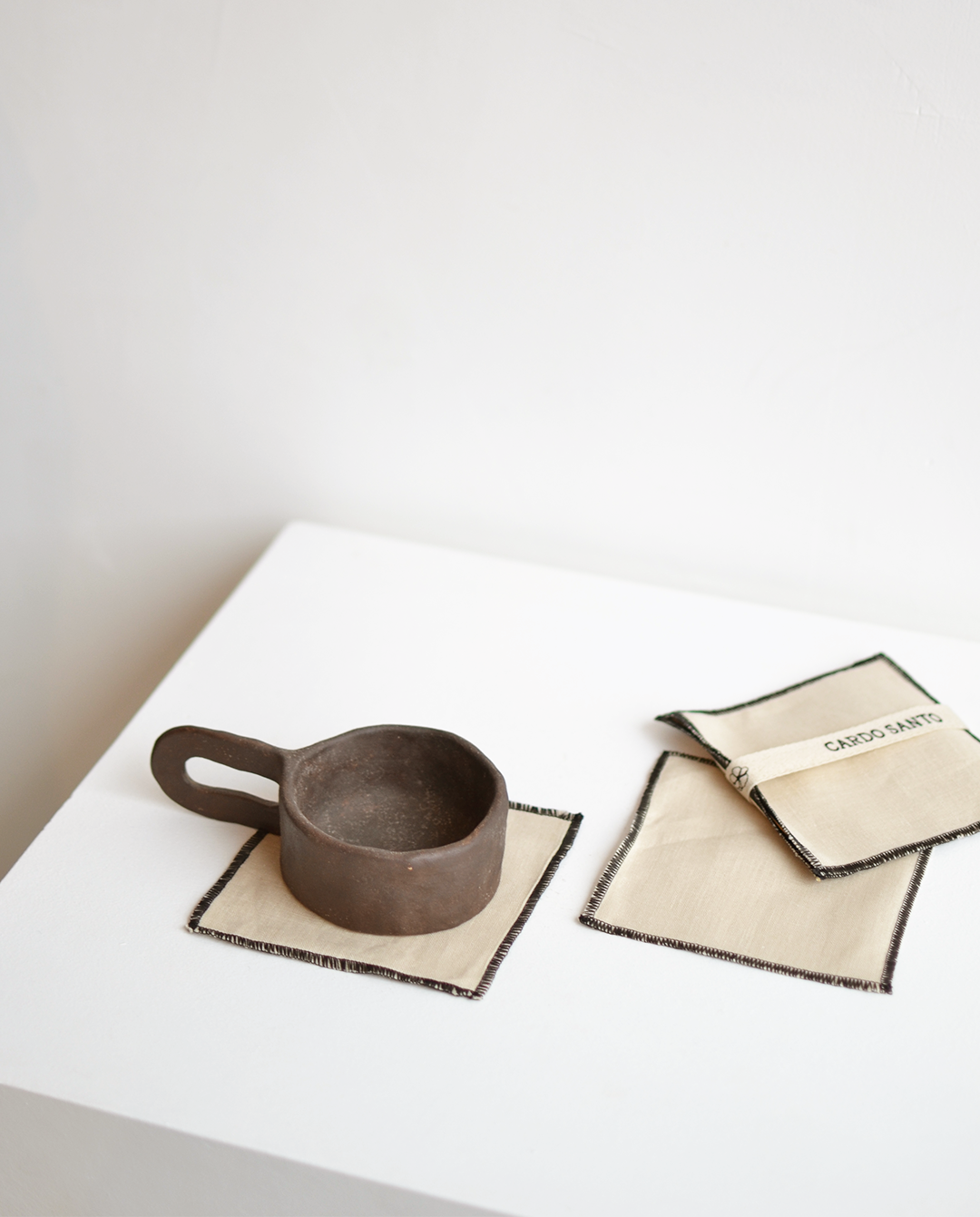 Cardo Santo Portavasos Lino Contraste 12