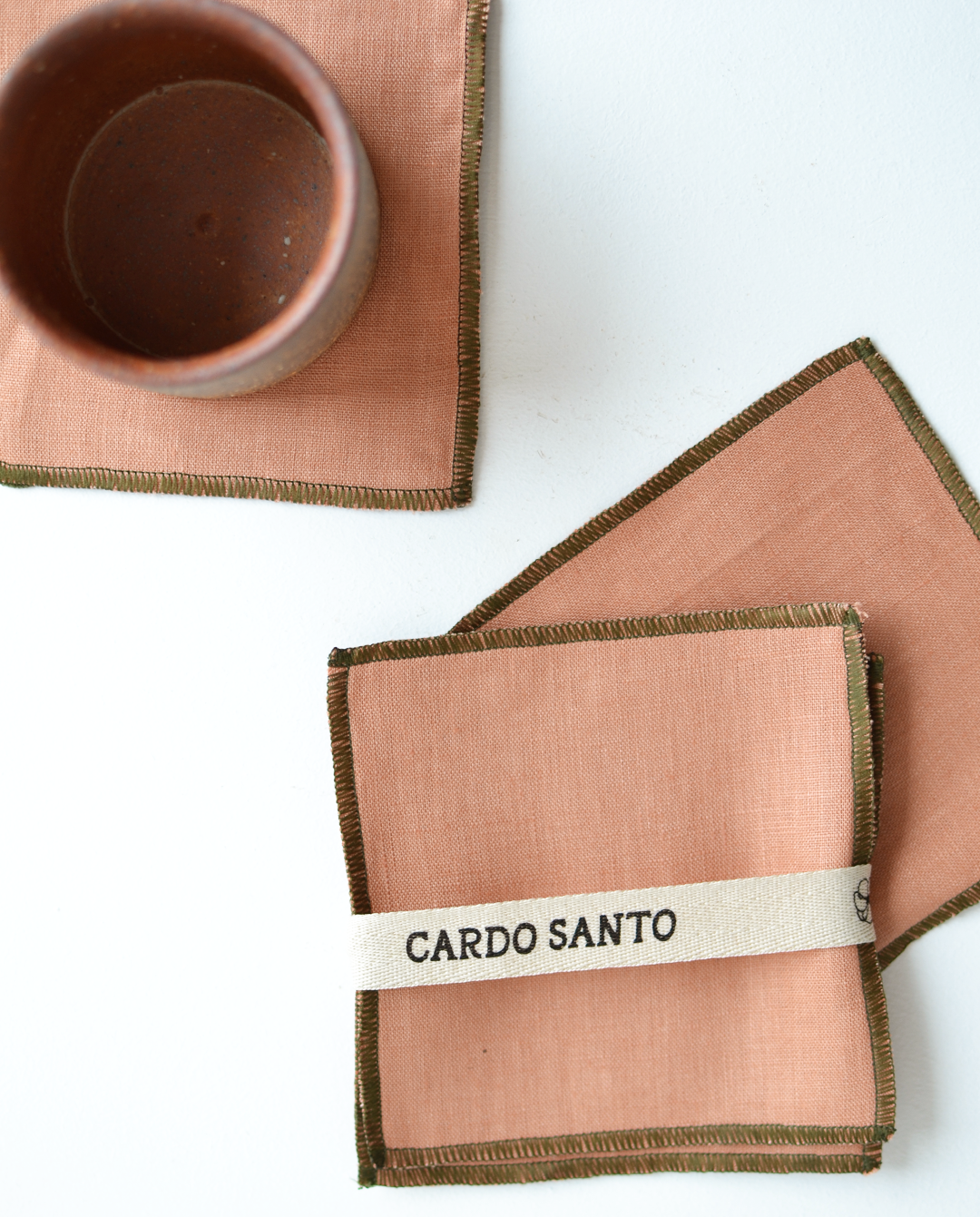 Cardo Santo Portavasos Lino Contraste 12