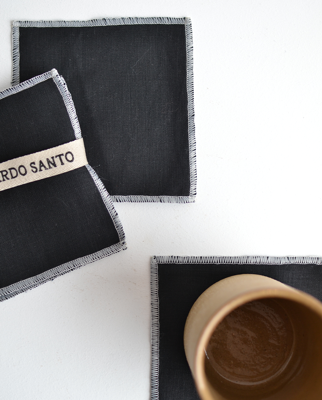 Cardo Santo Portavasos Lino Contraste 12