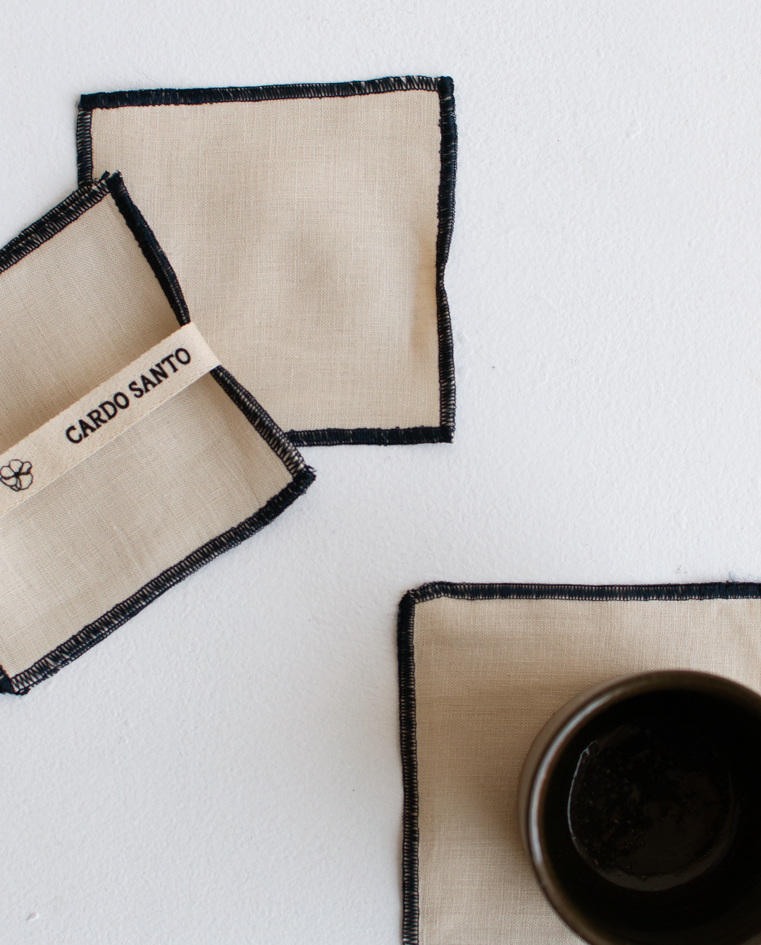 Cardo Santo Portavasos Lino Contraste 12