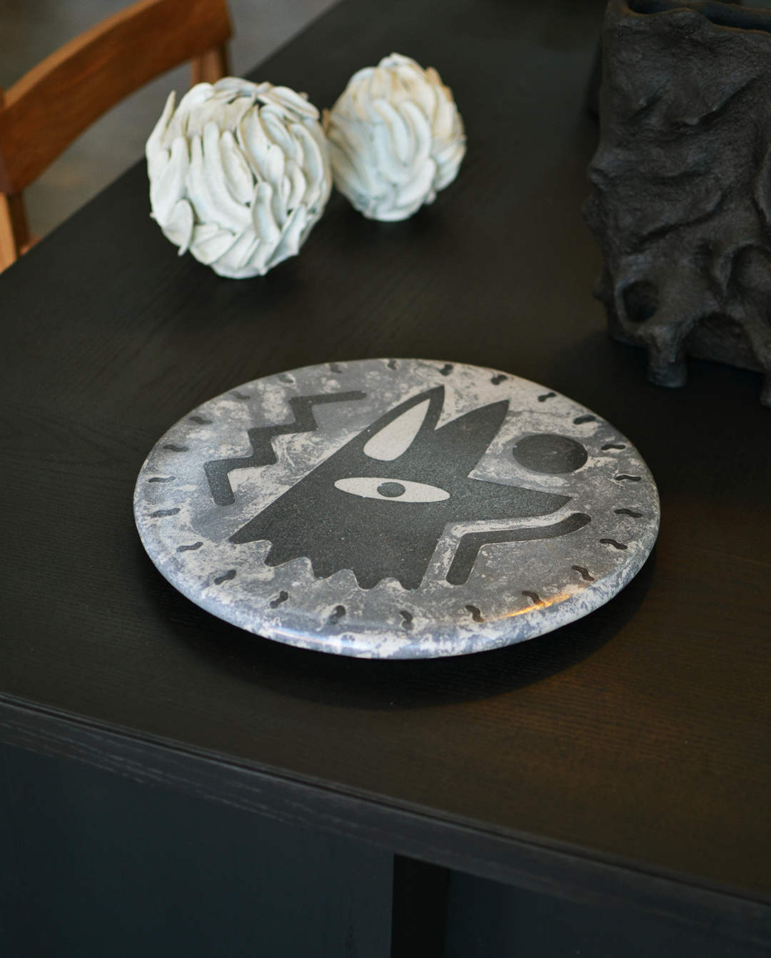 Perro y Arena Plato Giratorio - Lazy Coyote