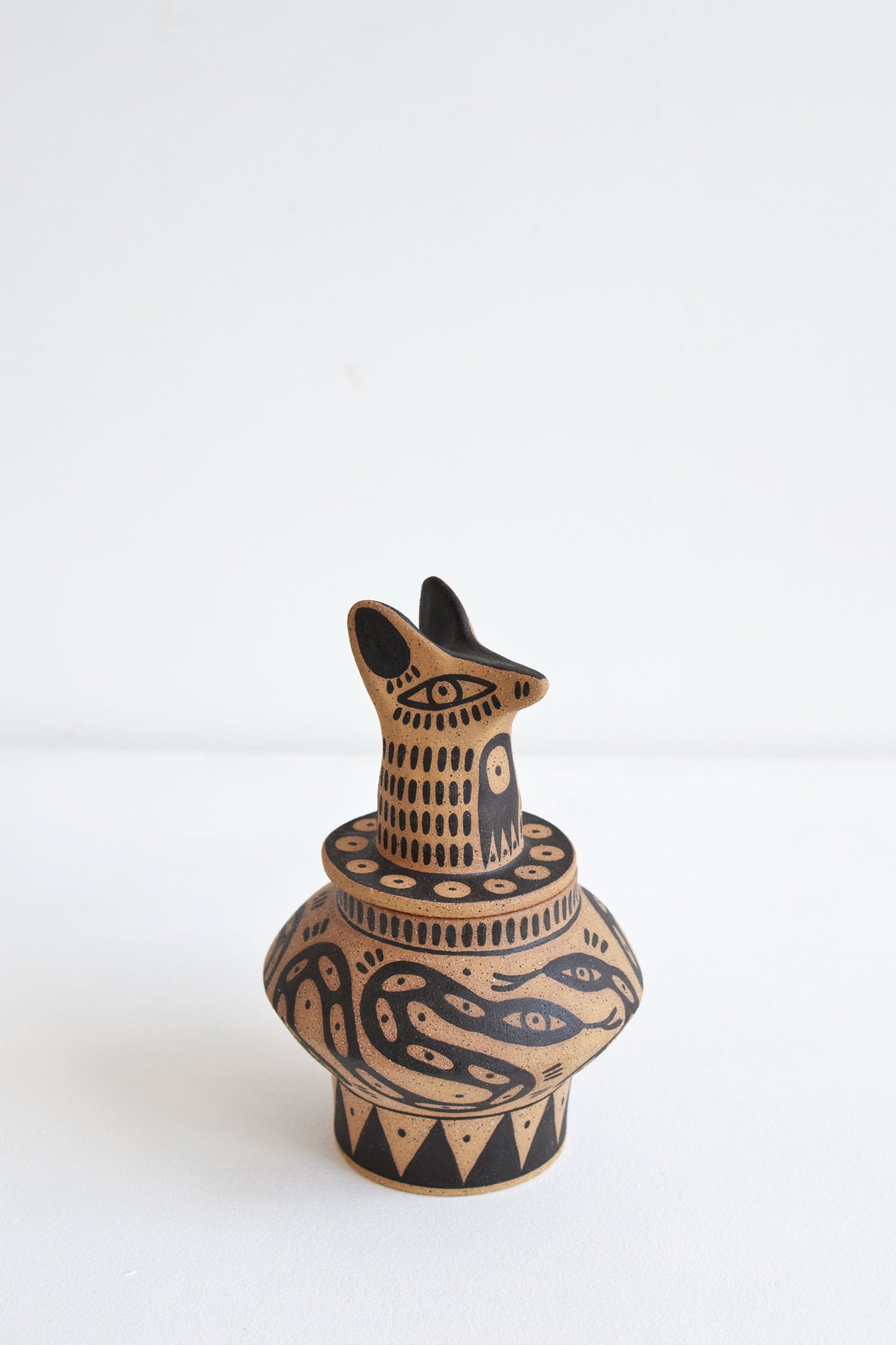 Perro y Arena - La urna del coyote y la serpiente dos cabezas