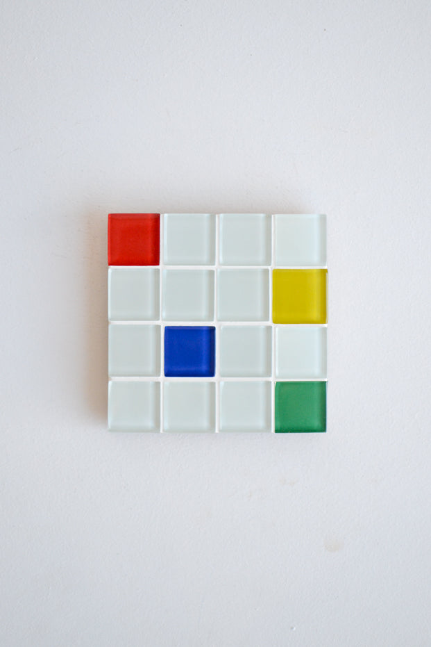 Ordinary Pleasure Mondrian coaster Set 4