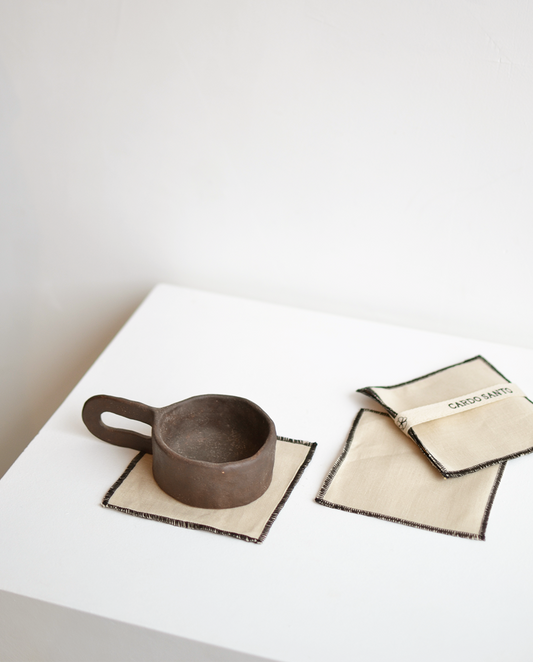 Cardo Santo Portavasos Lino Contraste 12