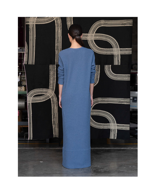 Fábrica de punto Vestido Zigzag