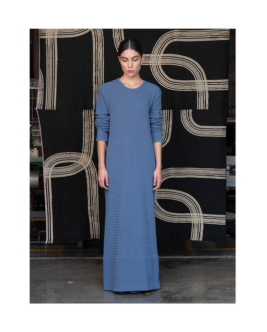 Fábrica de punto Vestido Zigzag