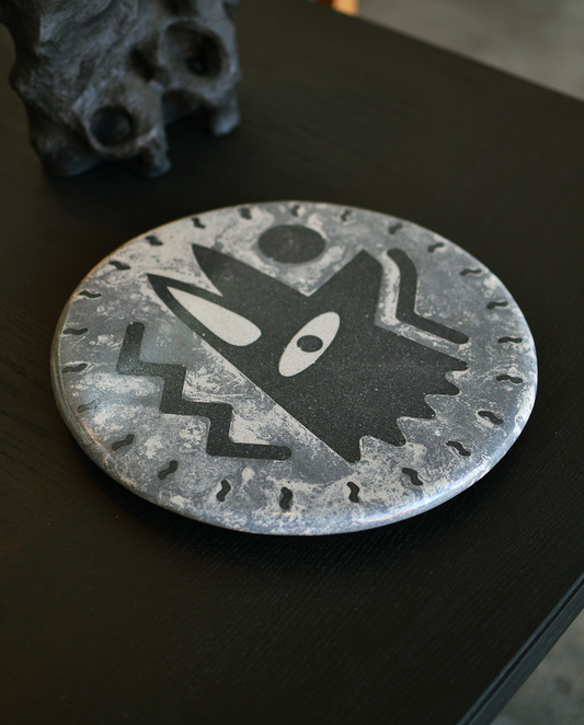 Perro y Arena Plato Giratorio - Lazy Coyote