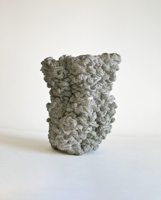 M.G.L.O. Siza Vase Tejido Piedra