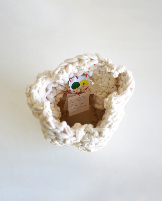 M.G.L.O. Siza Vase Tejido Blanco