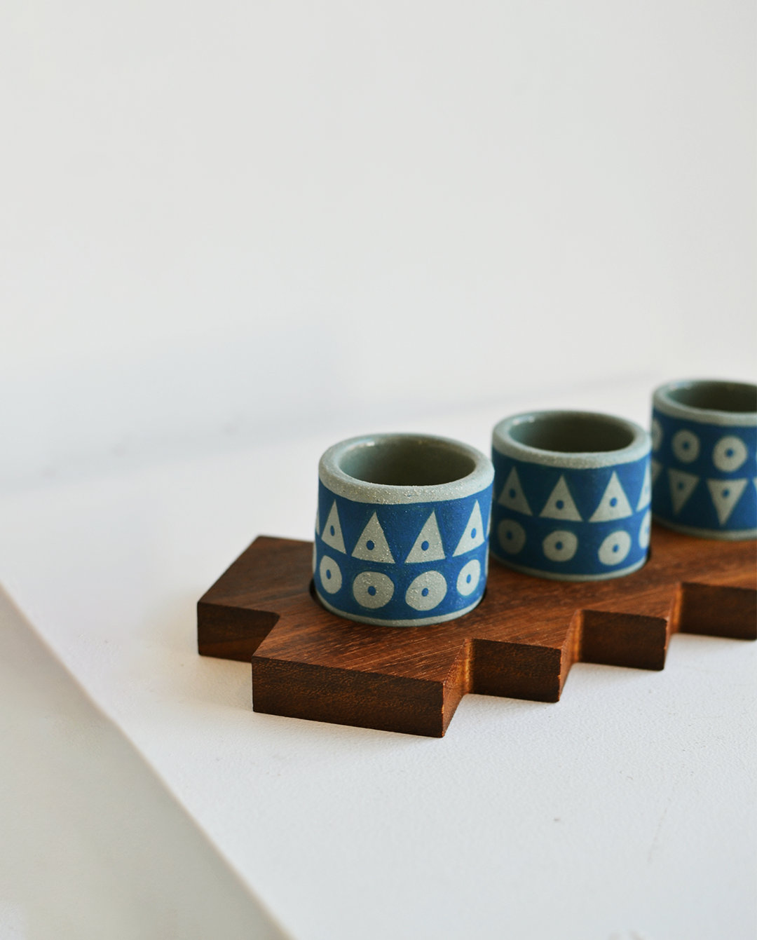 Perro y Arena - Set 4 mezcaleros con tabla cactus