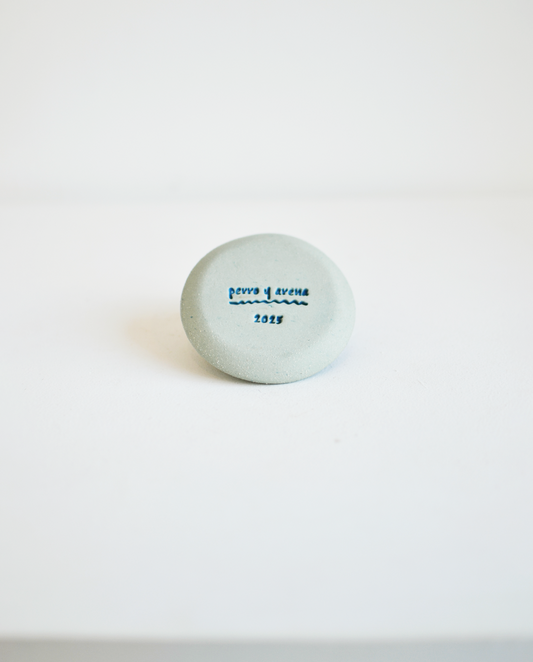 Perro y Arena Plato - Jaguar Azul