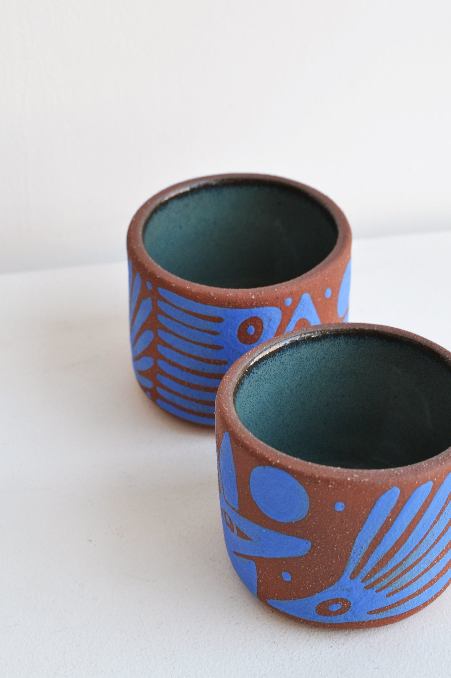 Perro y Arena Vaso Corto 4oz - Set de 2