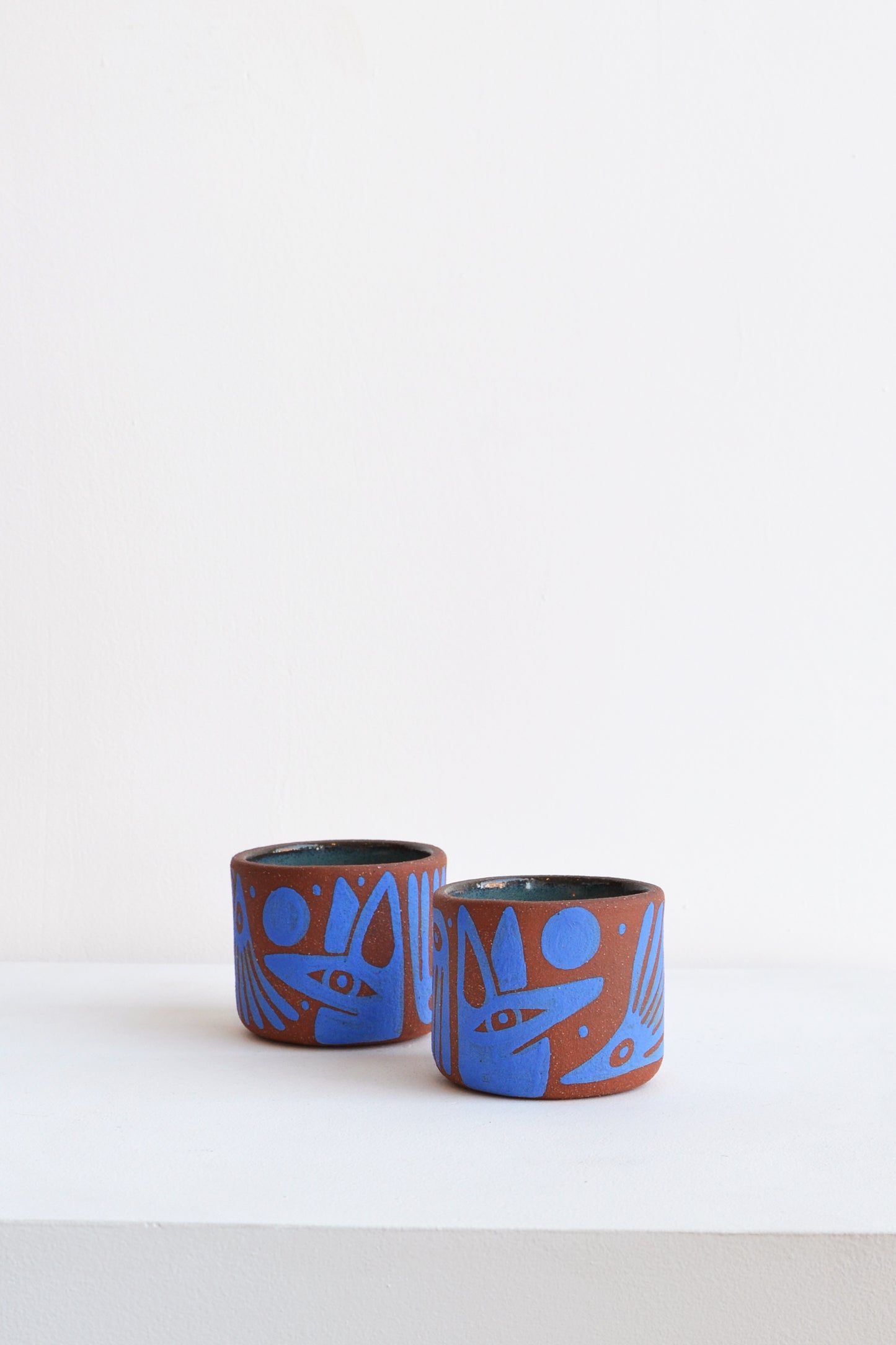 Perro y Arena Vaso Corto 4oz - Set de 2