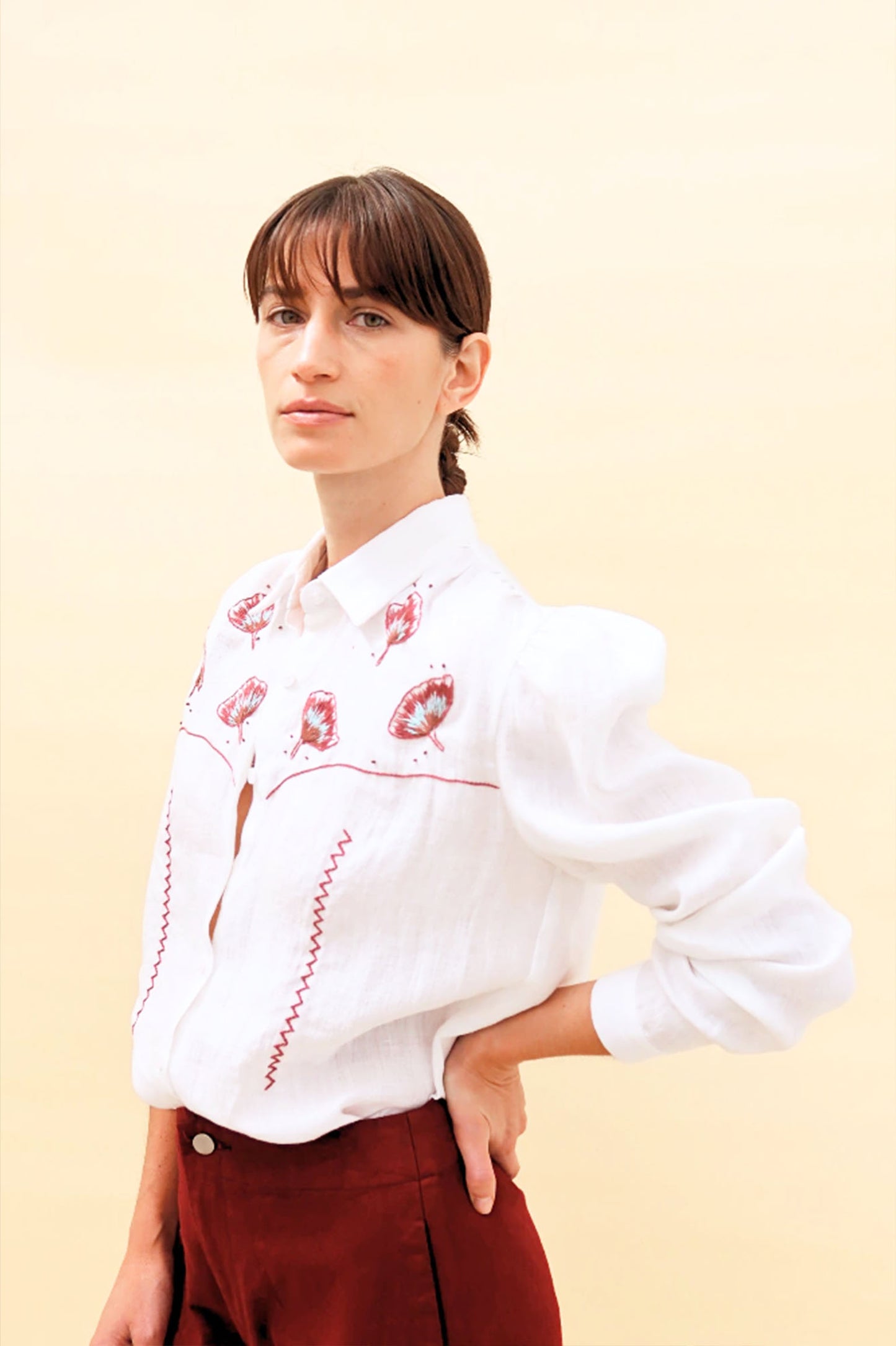 YAKAMPOT BLUSA GIRASOL BLANCO