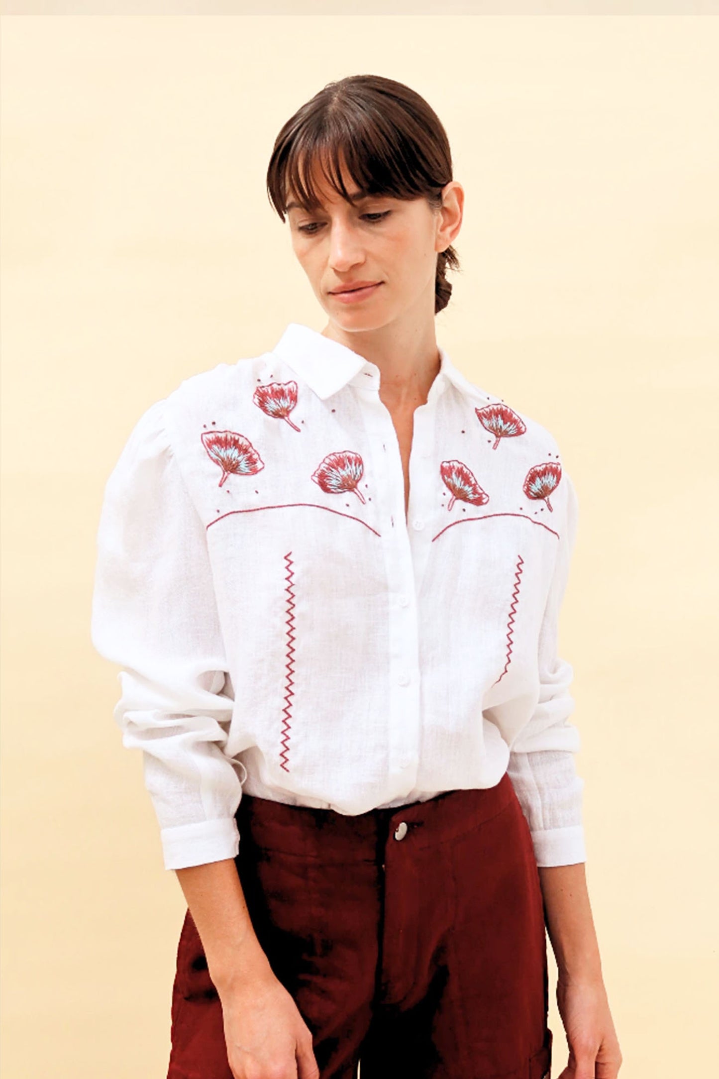 YAKAMPOT BLUSA GIRASOL BLANCO