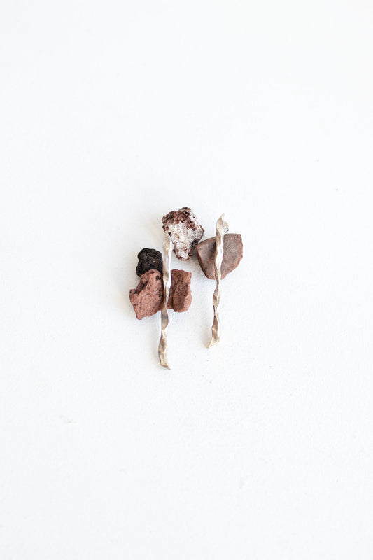 A Veces Hueso - Aretes rama grandes.