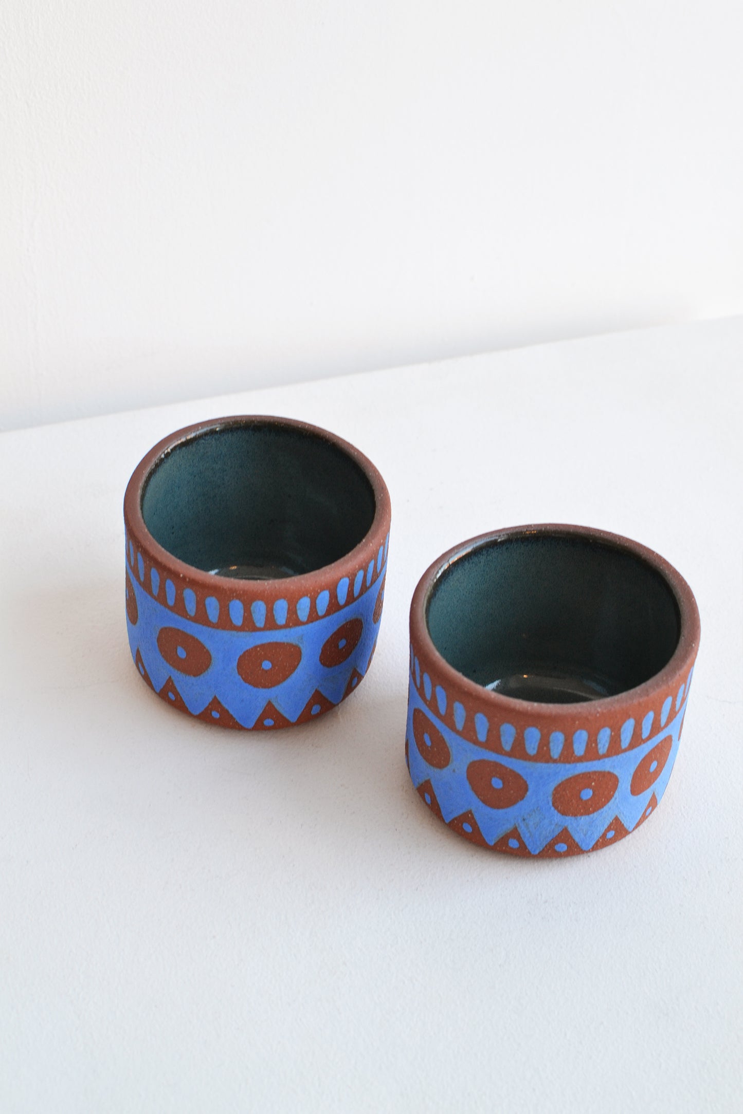 Perro y Arena Vaso Corto 4oz - Set de 2