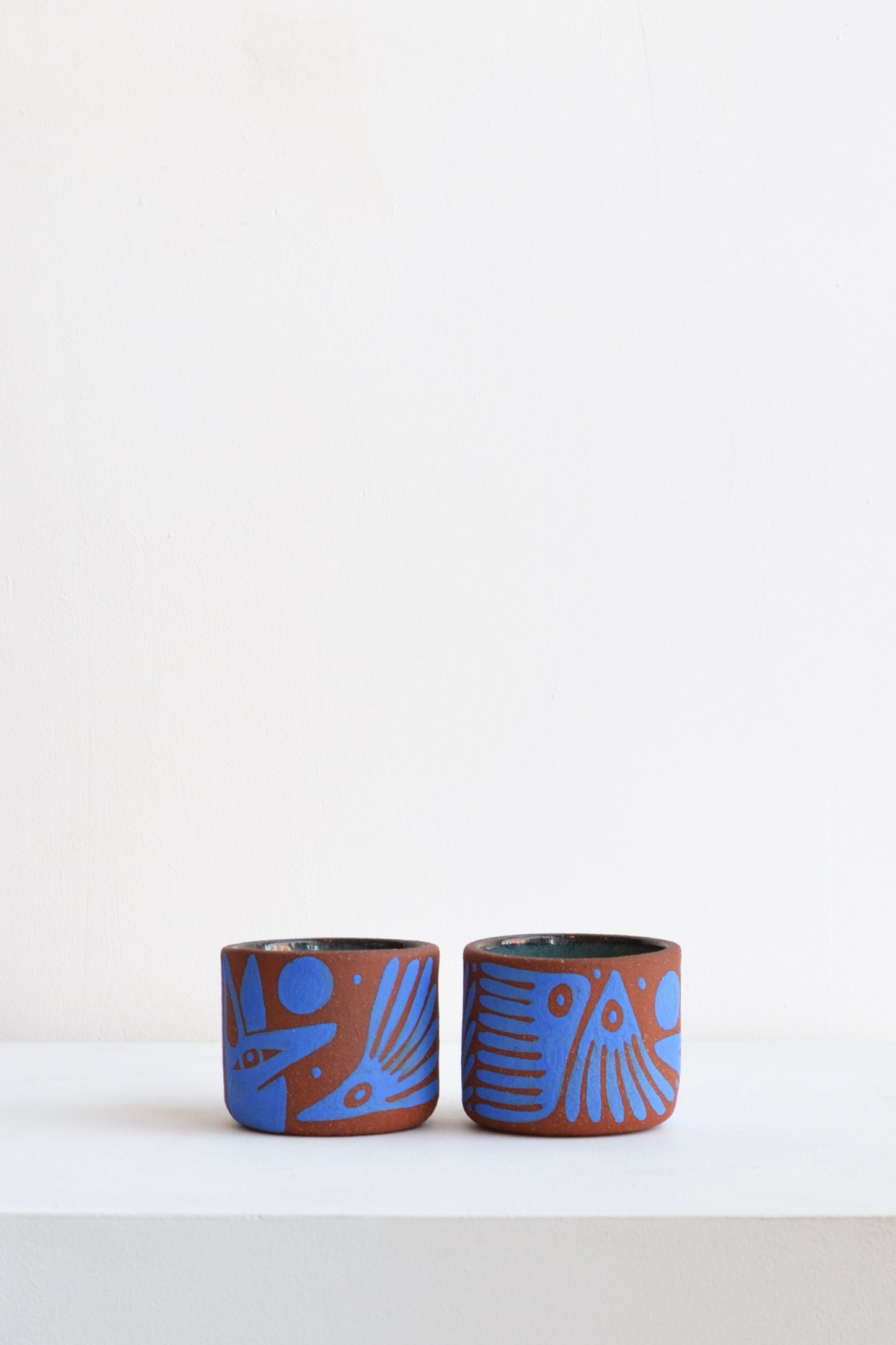 Perro y Arena Vaso Corto 4oz - Set de 2